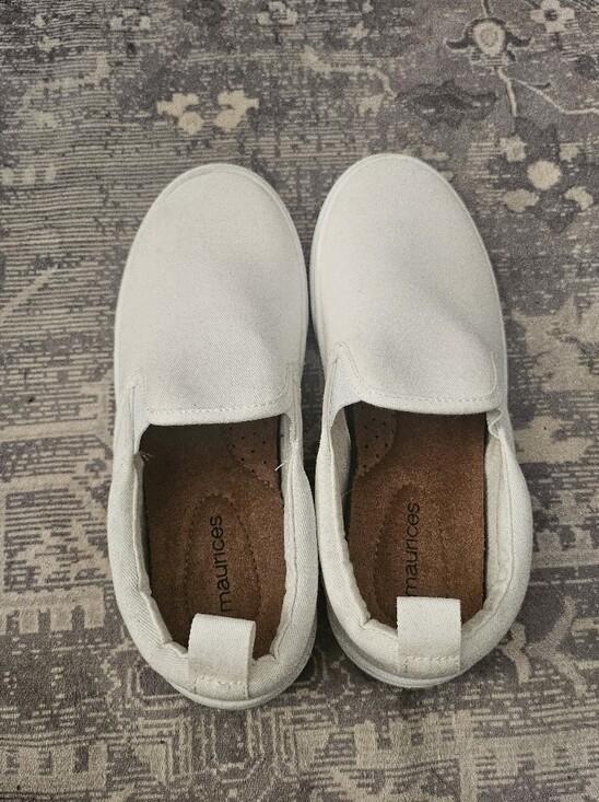 Maurices Shoes - Maurices Women's White Canvas Slip-On Sneakers